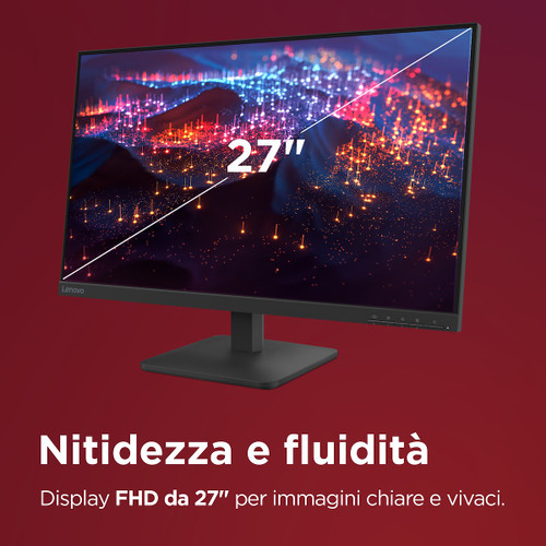 LENOVO - Lenovo L27-4e 27'' inch FHD Monitor (IPS Panel, 100 Hz, 4ms, HDMI, VGA) - Tilt Stand - 2250016285