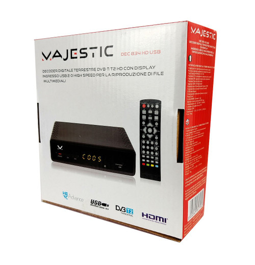 NEW MAJESTIC - DEC 834HD USB BK MAJESTIC - 2250009537