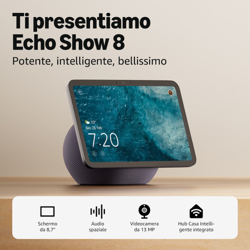 AMAZON - NUOVO AMAZON ECHO SHOW 8 (2025 RELEASE) - 2250016399