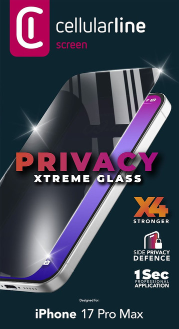 CELLULARLINE - PRIVACY XTREME GLASS - IPHONE 17 PRO MAX - 2250013330