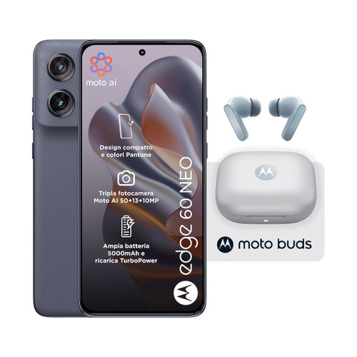 MOTOROLA - PACK 2X1 EDGE60 NEO 8/256 GRIS+MOTO BUDS - 2250015195