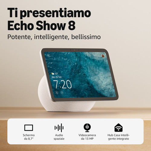 AMAZON - NUOVO AMAZON ECHO SHOW 8 (2025 RELEASE) - 2250016398