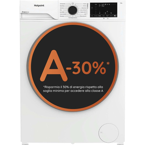 HOTPOINT ARISTON - FRONT LOADER STD, Capacit 10kg, classe A -30%, Motore Inverter, 1400 giri, Display digitale XL, Vapore, - 2250007073 HOTPOINT ARISTON 0 | bottegaverde.live