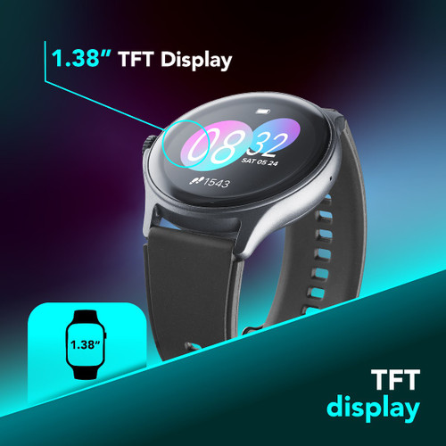 CELLULARLINE - SMARTWATCH ION PRO BLUETOOTH ROUND 1.83" NERO - 2240022778