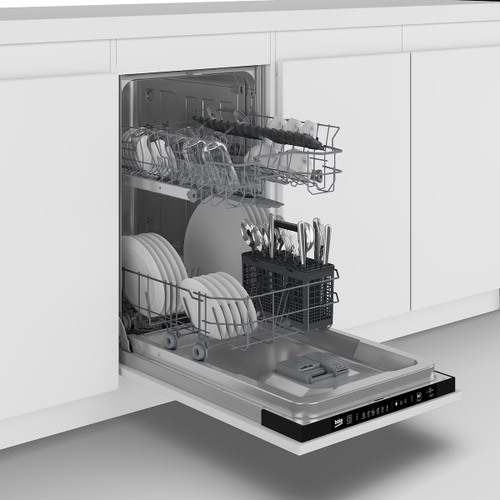 BEKO - Front Loader STD 10kg, Classe A-30%, Bianco, Motore Inverter 1400giri, Display touch, Porta nera, EnergySpin, Vapore - 2250018026