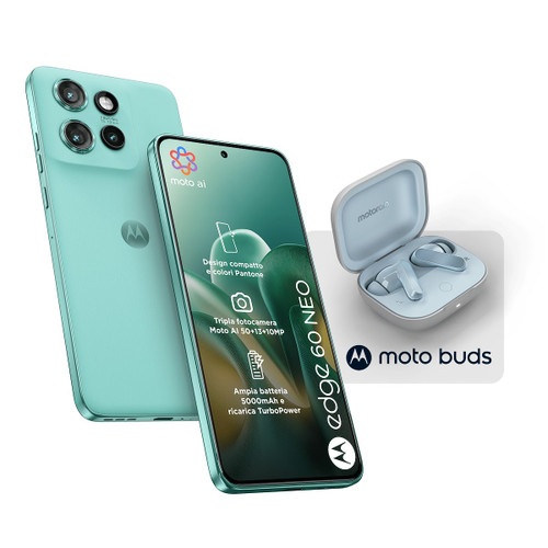 MOTOROLA - PACK 2X1 EDGE60 NEO 8/256 FROST+MOTO BUDS - 2250015193
