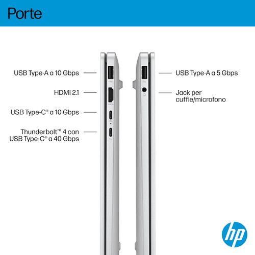 HP - HP OmniBook 7 Laptop AI 14-fr0026nl, Windows 11 Home, 14", Intel® Core™ Ultra 7, 16GB RAM, 1TB SSD, 2K, Glacier Silver - 2250016841