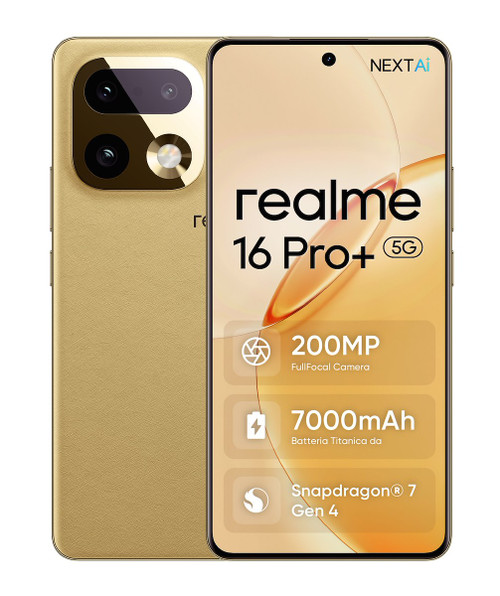 REALME - REALME 16 PRO+ 5G MASTER GOLD (512GB 12GB) - 2250017818