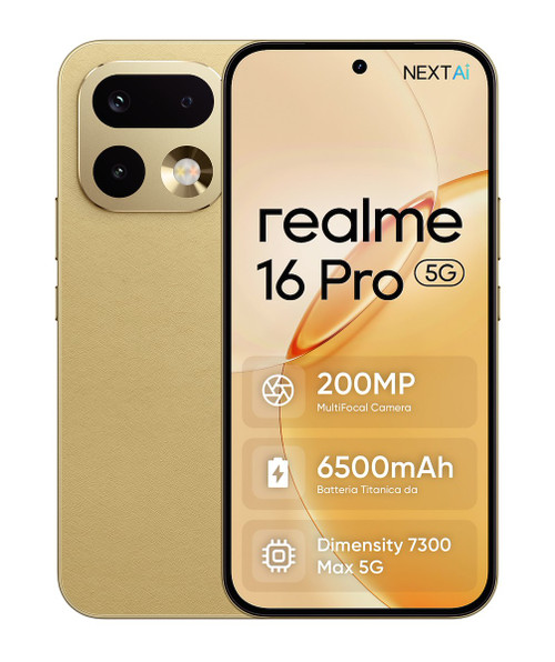 REALME - REALME 16 PRO 5G MASTER GOLD (256GB 8GB) - 2260000080