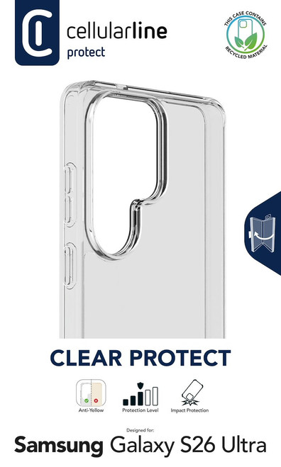 CELLULARLINE - CLEAR PROTECT - GALAXY S26 ULTRA - 2250016934