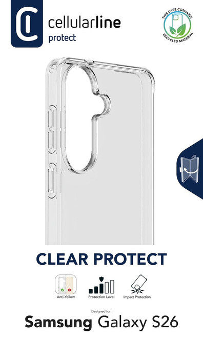 CELLULARLINE - CLEAR PROTECT - GALAXY S26 - 2250016933