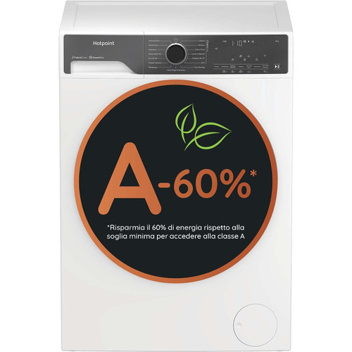HOTPOINT ARISTON - FRONT LOADER STD, Capacit 9kg, classe A -60%, colore White, Motore Inverter, 1400 Giri, Display Digitale XL, WiFi - 2250007075