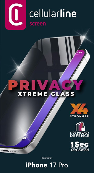 CELLULARLINE - PRIVACY XTREME GLASS - IPHONE 17 PRO - 2250013319