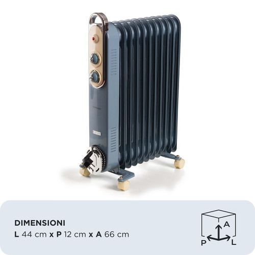 ARIETE - 8252 RADIATORE A OLIO VINTAGE, 11 ELEMENTI RISCAL - 2250014918