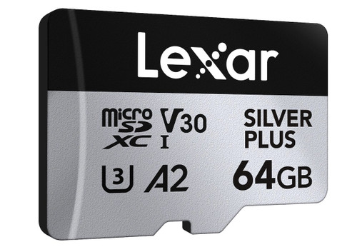 LEXAR - 64GB LEXAR MICROSDXC SILVER PLUS BIPACK - 2260003541