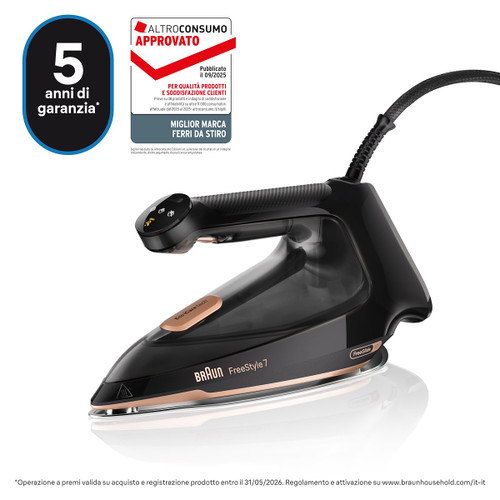 BRAUN - FERRO A VAPORE FREESTYLE 7 FI7276BK - 2260002108
