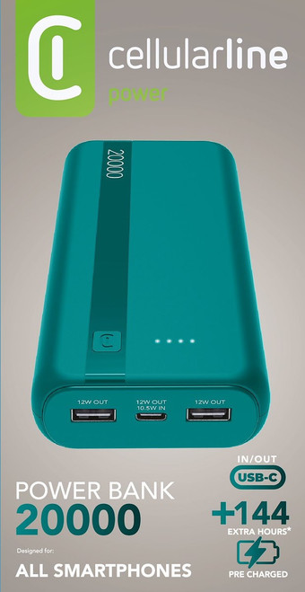 CELLULARLINE - POWER BANK ESSENTIAL 20.000 - 2260001396