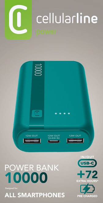 CELLULARLINE - POWER BANK ESSENTIAL 10.000 - 2260001395