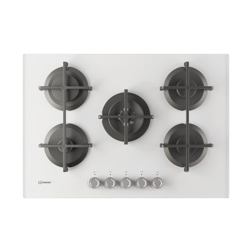 INDESIT - ING 72T/WH 1 PIANO GAS VETRO BIANCO 75CM - 2250006952