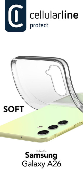 CELLULARLINE - SOFT - GALAXY A26 CUSTODIA IN GOMMA MORBIDA - 2250004049