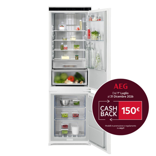 AEG - FRIGORIFERO COMBINATO MULTIFLOW (METAL) CLASSE D TC7MS181DS - 2260004134
