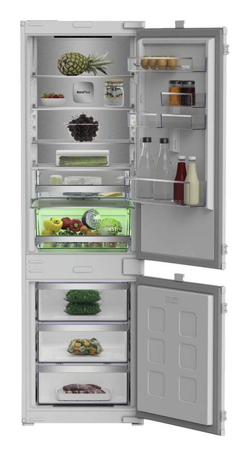 BEKO - B7BCNA295HS2 Frigorifero combinato incasso, Doppio Total No Frost, Capacit 270 L, Classe D, Display , 2 cassetti - 2260004245