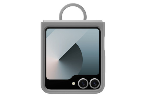 SAMSUNG - Custodia Silicone Case with Ring per Galaxy Z Flip 6, Gray - 2240014113 SAMSUNG 0 | Trony.it