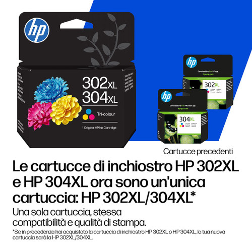 HP - Cartuccia di inchiostro in tricromia originale HP 302XL/304XL - 2260004720