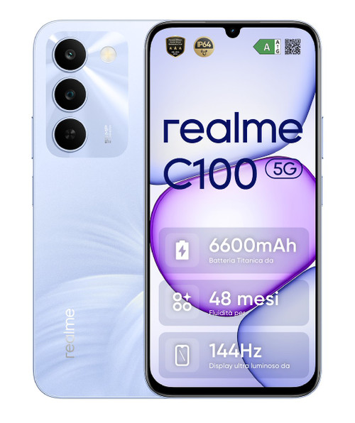 REALME - REALME C100 5G BLOOMING PURPLE (256GB 4GB) - 2260004650 REALME 0 | Trony.it