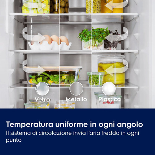 ELECTROLUX - ELECTROLUX FRIGORIFERO COMBINATO MULTIFLOW CLASSE D ENA7CD18S - 2260003414