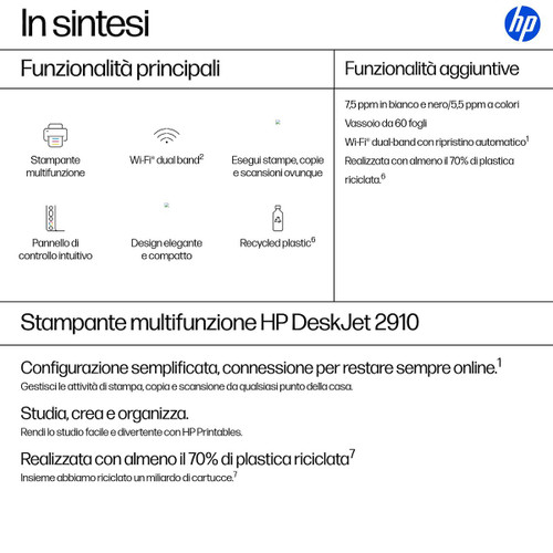 HP - Stampante multifunzione HP DeskJet 2910 - 2260006011