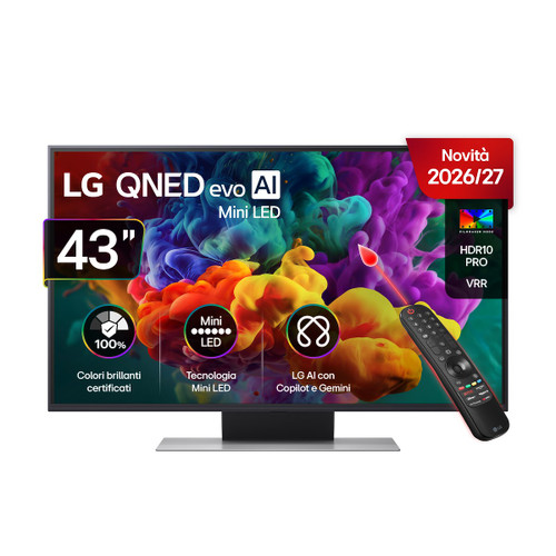 LG ELECTRONICS - QNED EVO AI MINILED QNED86B 43QNED86B6B - 2260004975