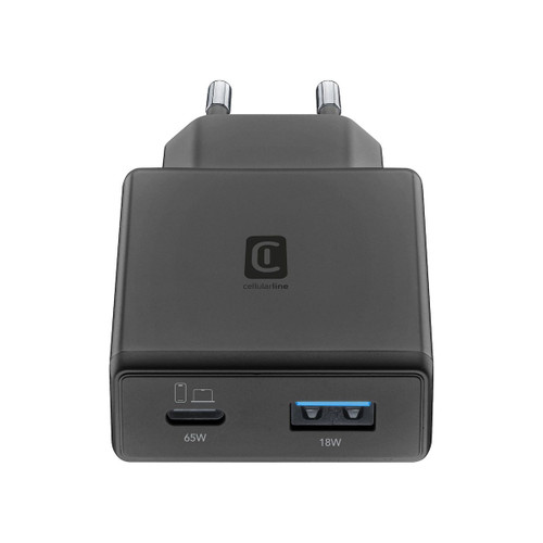 CELLULARLINE - CHARGER POWER LITE 65W SLIM DUAL A+C - 2260006400