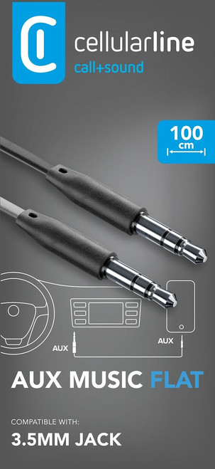 CELLULAR LINE - AUX MUSIC - UNIVERSALE JACK 3.5MM - 2160013670