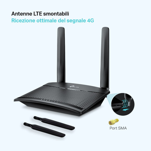 TP-LINK - TL-MR100 - ROUTER 4G FINO A 150MBPS - WI-F - 2220011010