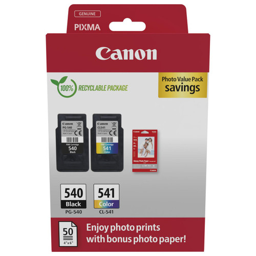 Canon Italia Spa - PG-540/CL-541 + 50 FOGLI CARTA FOTOGRAFICA GP-501 - 2240007757 canon italia spa 0 | trony.live