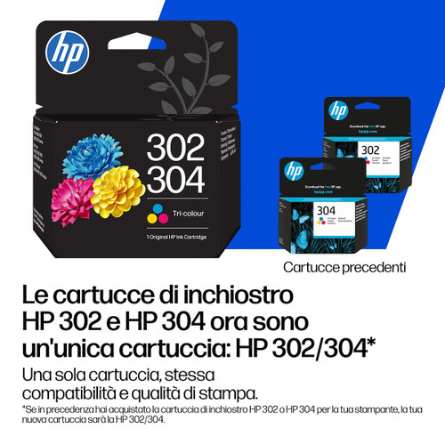 HP - Cartuccia di inchiostro in tricromia originale HP 302/304 - 2260004719