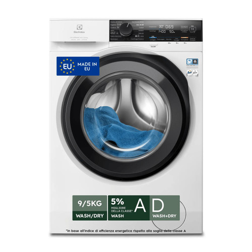 ELECTROLUX - Lavasciuga 9+5 Kg Classe D/A-5% 1400 Giri MADE IN ITALY EW7W495G - 2240018609