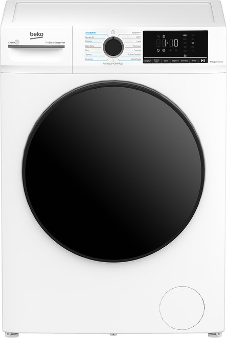 BEKO - Lavasciuga Slim, 7+5kg, 1400giri, Classe D/A, linea Estetica NX, display touch, obl nero con cover, funzione a vapore, - 2250014059
