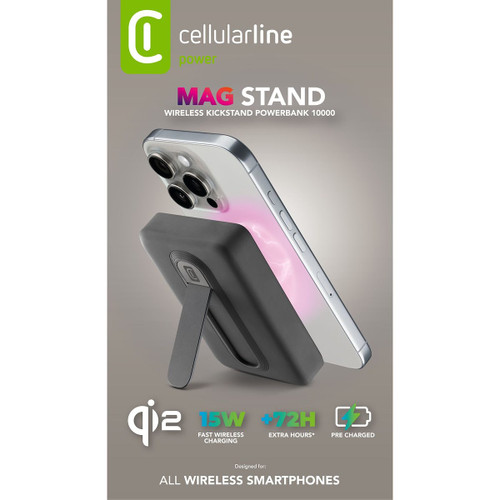 CELLULARLINE - POWER BANK MAG STAND 10.000 QI2 15W - 2250017757