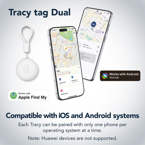 CELLULARLINE - TRACY TAG DUAL PER DISPOSITIVI IOS - ANDROID - 2260006384