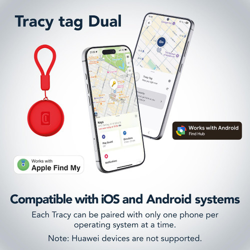 CELLULARLINE - TRACY TAG DUAL PER DISPOSITIVI IOS - ANDROID - 2260006383