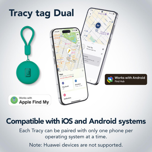 CELLULARLINE - TRACY TAG DUAL PER DISPOSITIVI IOS - ANDROID - 2260006380