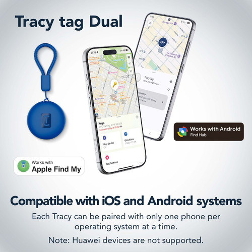 CELLULARLINE - TRACY TAG DUAL PER DISPOSITIVI IOS - ANDROID - 2260006379