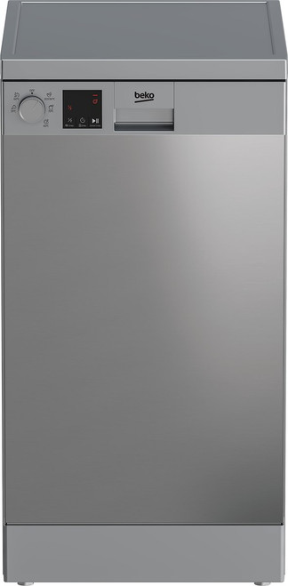 BEKO - DVS05030X, Lavastoviglie 45cm, Classe D, 10 coperti, Inox, 47 dBA - 2260007596