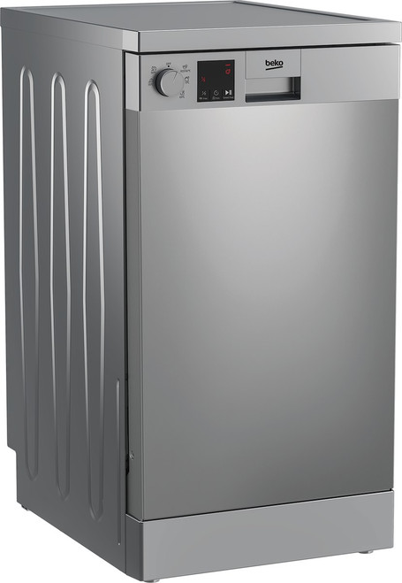 BEKO - DVS05030X, Lavastoviglie 45cm, Classe D, 10 coperti, Inox, 47 dBA - 2260007596