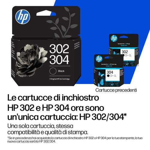 HP - Cartuccia di inchiostro nero originale HP 302/304 - 2260004717