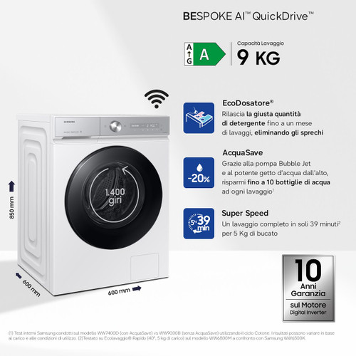 SAMSUNG - WW90DB8U95GHU3 - 2260001027