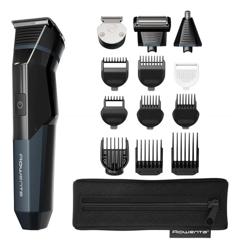 ROWENTA - Rowenta X Series 700, Regolabarba Multifunzione da Uomo 14-in-1, Lame ad Alto Tenore di Carbonio, TN9650 - 2260004143