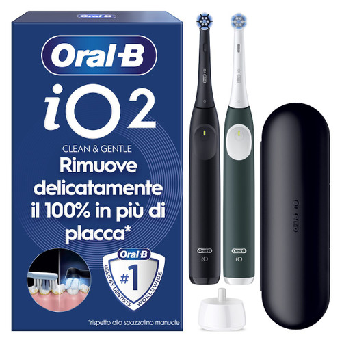 ORAL-B - IO2 DUO NERO VERDE - 2260005193 ORAL-B 0 | Trony.it